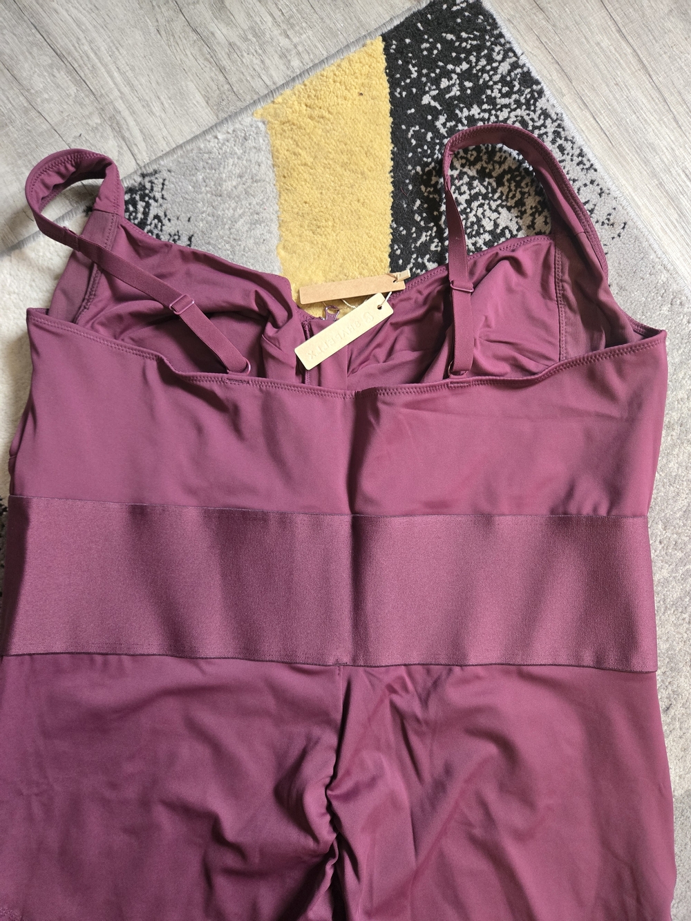 Women’s Sleeveless Zip-Front Jumpsuit in Plum - Picture 7 of 9